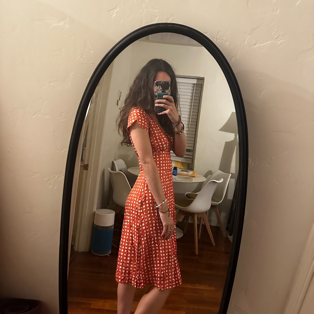 Marc Jacobs red polka dot dress size small